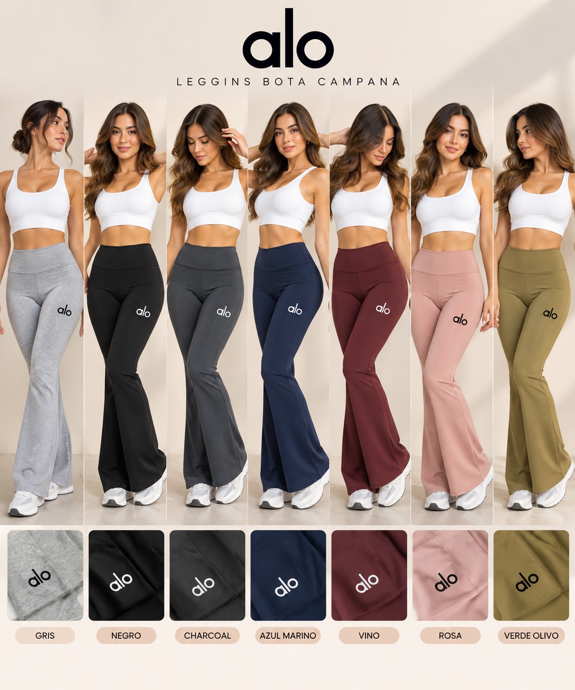 1  LEGGINS ALO BOTA CAMPANA  x 79