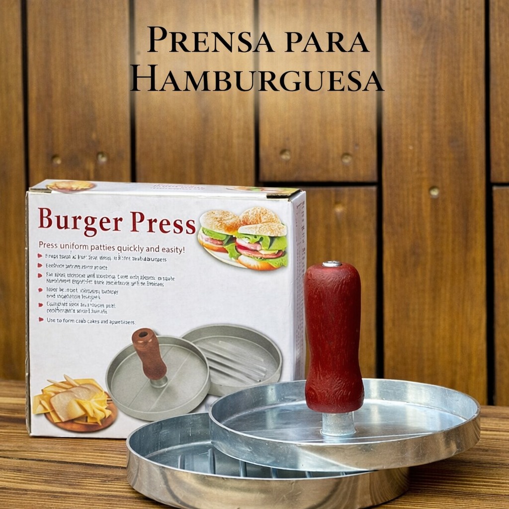 Prensa para hamburguesa